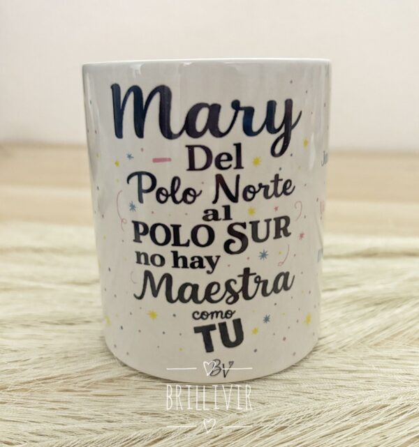 Taza “Del Polo Norte al Polo Sur”