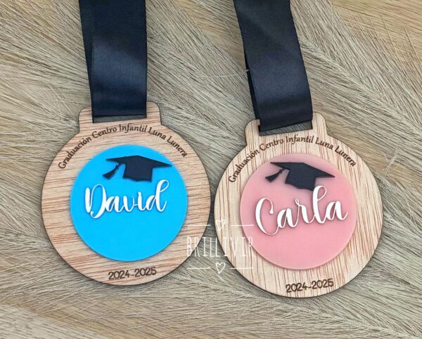 Medallas Personalizadas de Graduación Infantil