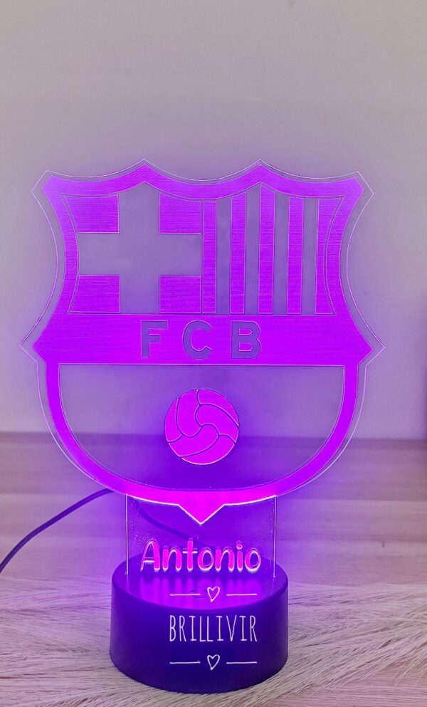 Lámpara LED Escudos Personalizada con Nombre - Imagen 2