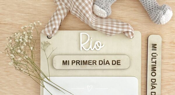 Cartel personalizado “Mi primer día de / Mi último día de” – Recuerdo para la vuelta al cole