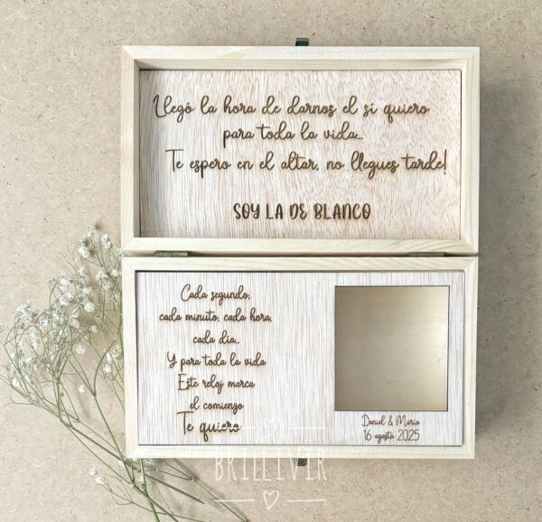 Caja grabada “Cuenta atrás para el gran día”